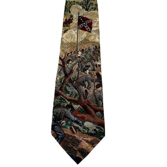 Vintage Other - Vintage American Series “The Rebel Yell” Civil War Silk Tie by Tango